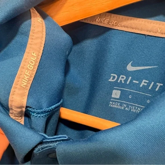 Nike Golf Dri Fit Blue Polo Shirt 890091–465 Size Large | Mens - Picture 7 of 12